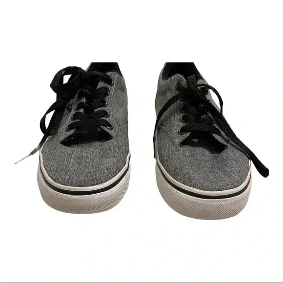 Vans Off The Wall Grey Herringbone Skate Shoe - Picture 5 of 10